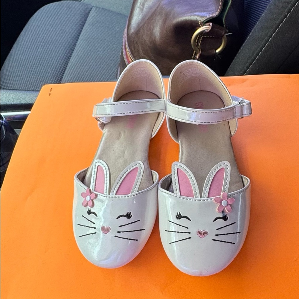 Gymboree- Bunny Kids Dress Shoes - White and Pink